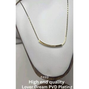 High End Quality Lover Dream PVD Plating Daily Wear Necklace
